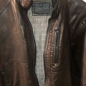 Calvin Klein 100% leather jacket